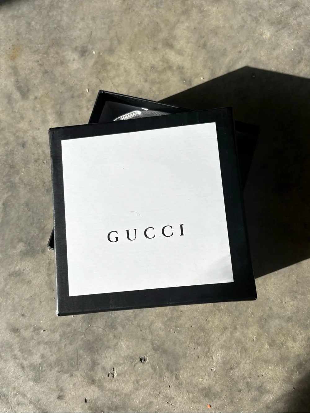Gucci Men's Belt with Gold Interlocking G Buckle